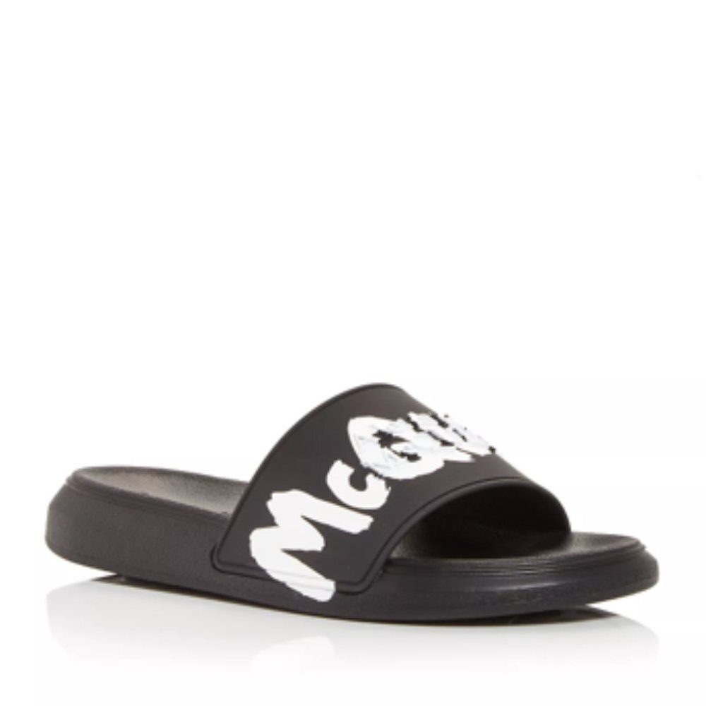 Alexander McQUEEN Women's Pool Slide Sandals Size 9 NWT in original box
